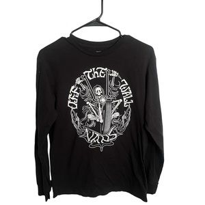 Black vans Graphic Long Sleeve Shirt